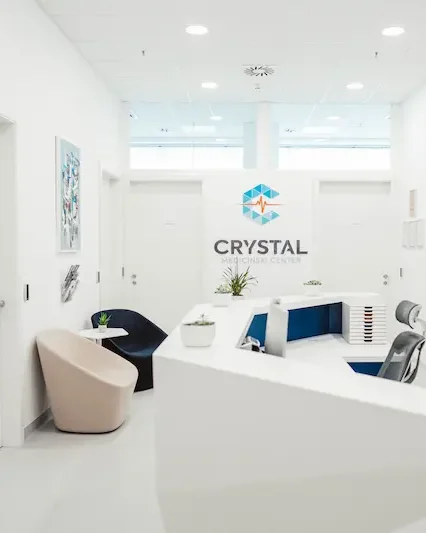 Recepcija Crystal Medicinskega centra v Ljubljani