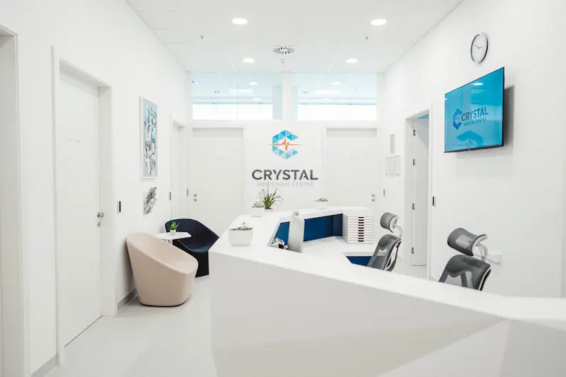 Recepcija Crystal Medicinskega centra