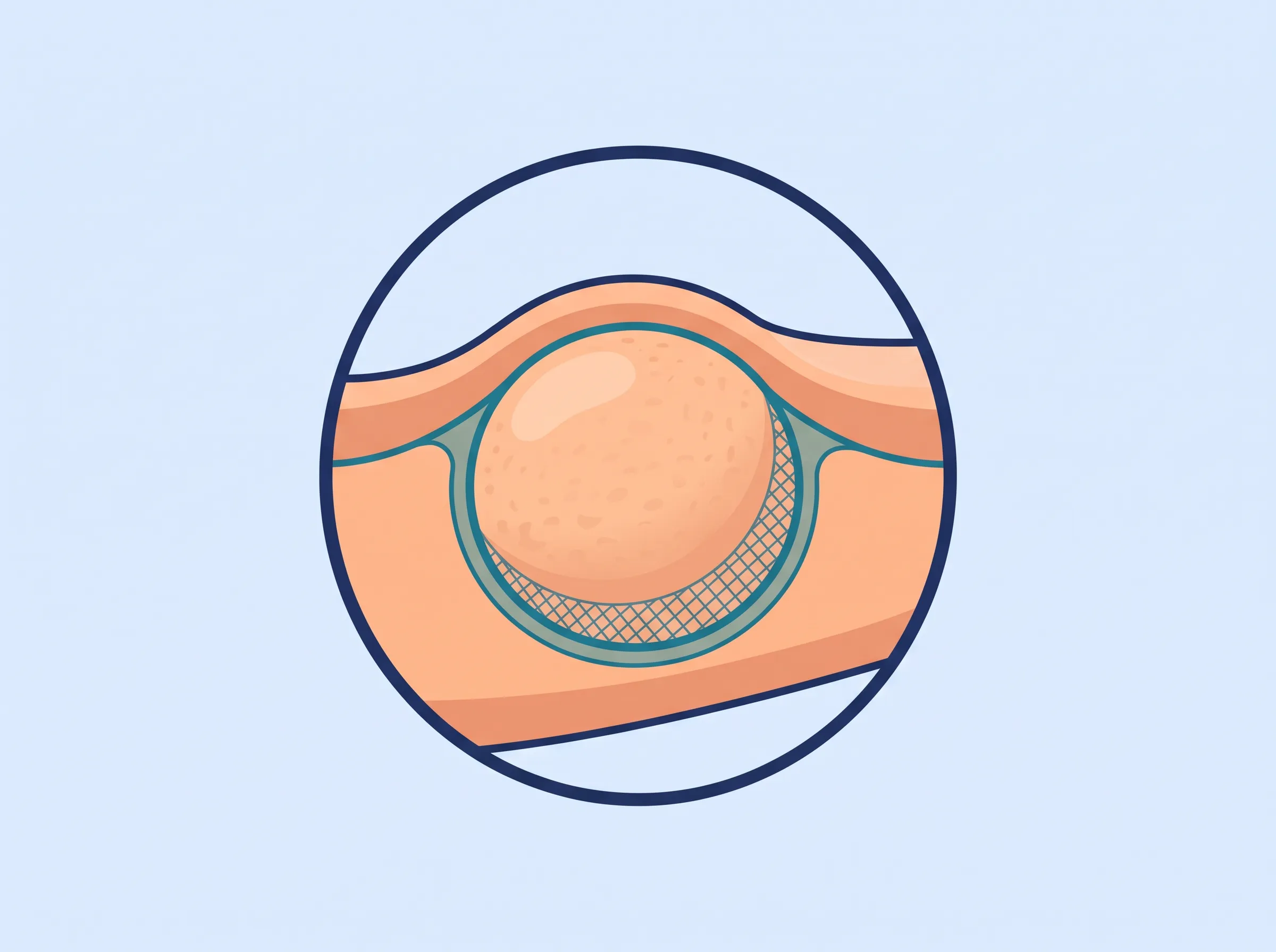 Ilustracija lipoma pod kožo