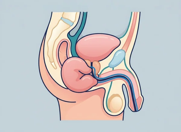 Ilustracija povečane prostate